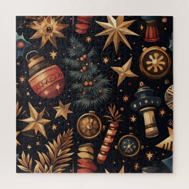 Steampunk Christmas Puzzle (Vertical)