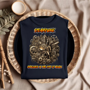 Steampunk Explorer dans la City of Gears T-Shirt