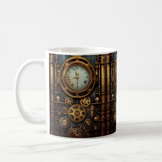 Steampunk Horloge Café Mug (Gauche)