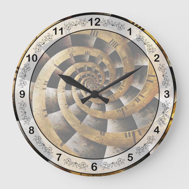 Steampunk - Horloge - L'écoulement du temps (Recto)