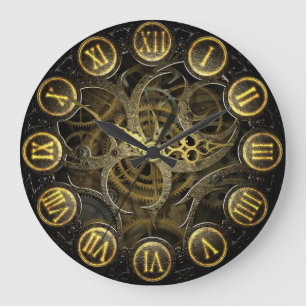 Steampunk horloge vieux style d'engrenage victorie