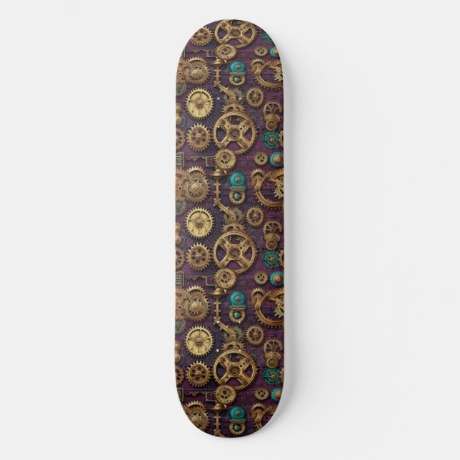 Steampunk Machinery Skateboard (Recto)