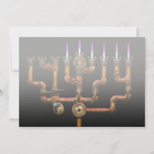 Steampunk - Plomberie - Éclairage de la Menorah