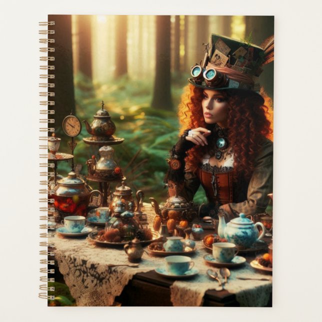 Steampunk Vintage Victorian Lady Mad Hatter (Devant)