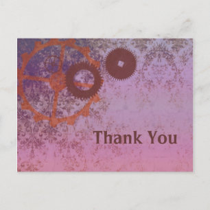 steampunkin abstrait merci carte postale