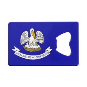 Steel Bottle Opener avec le drapeau de la Louisian