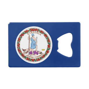 Steel Bottle Opener avec le drapeau de Virginie, U
