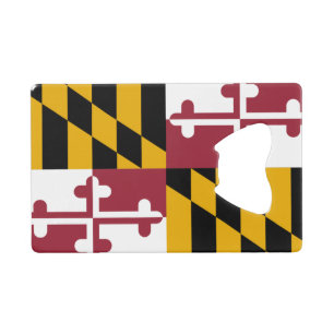 Steel Bottle Opener avec le drapeau du Maryland, U