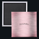 Steel Metallic Magnet<br><div class="desc">Pink Metallic Magnet with a Steel Finish.</div>