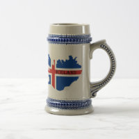 Stein de bière de souvenir ou tasse de l'Islande