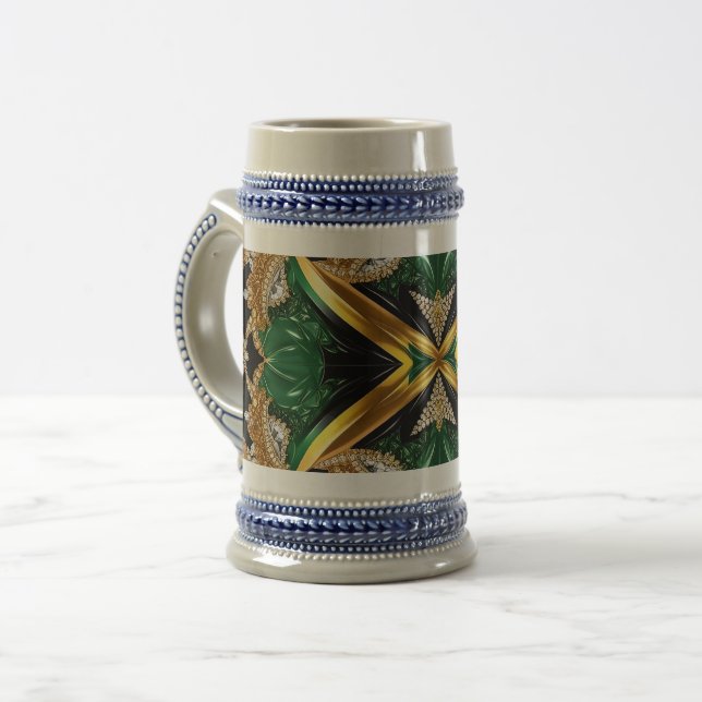 Stein Mug aux couleurs jamaïcaines (Devant gauche)