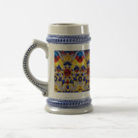 Stein Mug avec des couleurs roumaines Design