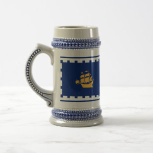 Stein Mug avec drapeau de la ville de Québec, Cana