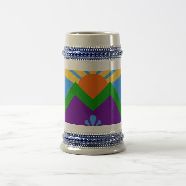 Stein Mug avec drapeau de Manitou Springs, Colorad (Centre)