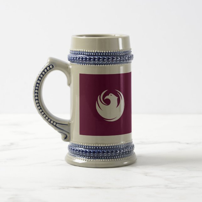 Stein Mug with Flag of Phoenix City, Arizona (Gauche)