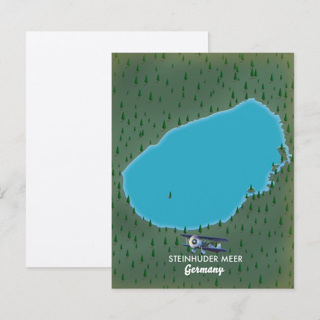 Steinhuder Meer carte Allemagne (Devant / Derrière)