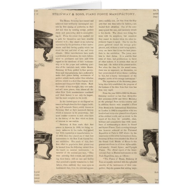 Steinway et fils, Piano Manufacutrants (Devant)