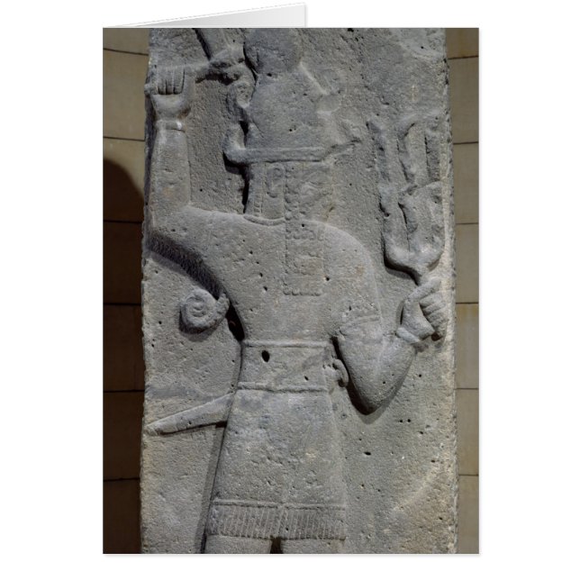 Stela de Teshub, dieu violent syrien (Devant)