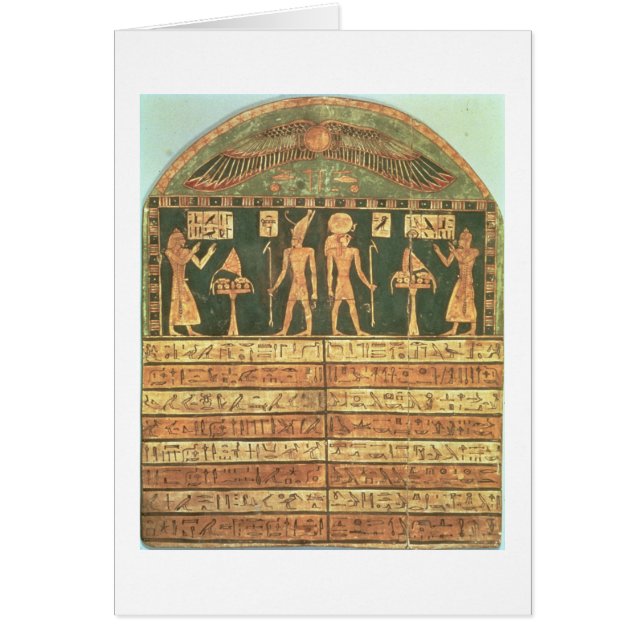 Stele de Horsiese, défunte période (bois peint) (Devant)