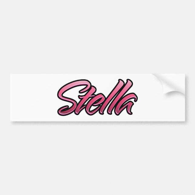 Stella décoloré rose Autocollant Sticker (Devant)