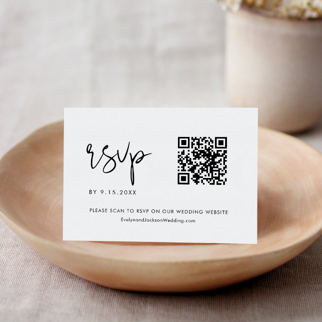 STÉLLA Minimaliste Mariage QR Code RSVP (Créateur téléchargé)