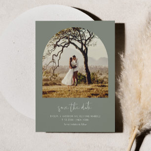 STELLA Modern Arch Photo Enregistrer La Date Magne