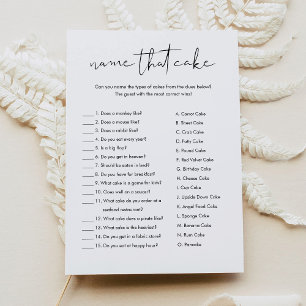 STELLA Nom That Cake Fête des mariées Carte de jeu