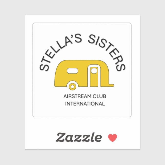 Stella's Sisters Extra Small Square Vinyl Sticker (Feuille)