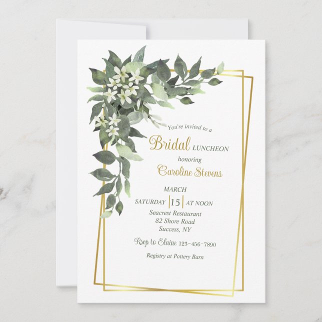 Stephanotis Cascade Invitation (Devant)