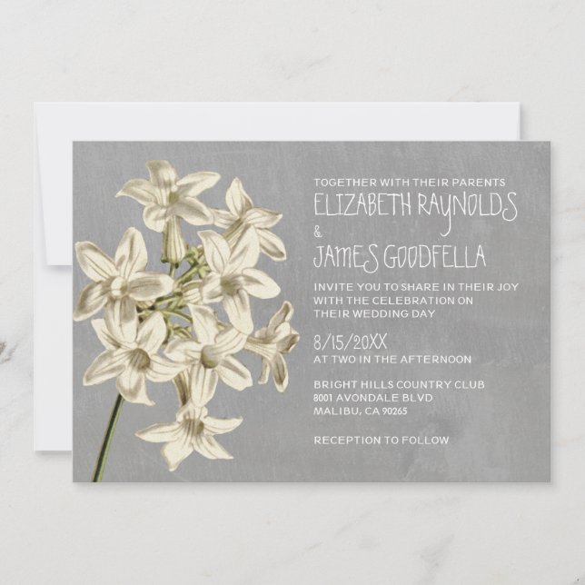 Stéphanotis Wedding Invitations (Devant)