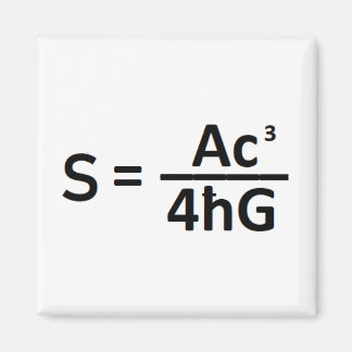 Stephen Hawkin Black Hole Entropy Formule Magnet