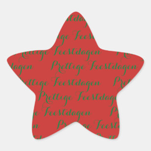 Ster Kerst Texte stickers "Joyeux Jours fériés"