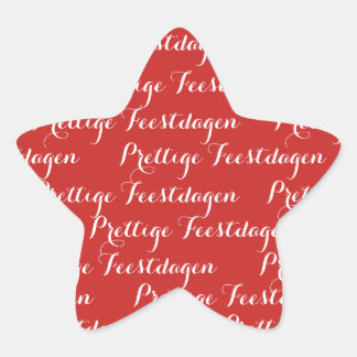 Ster Kerst Texte stickers "Joyeux Jours fériés"