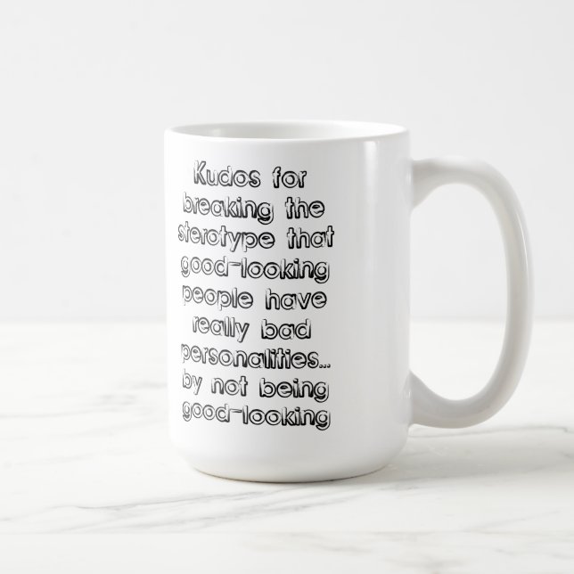 Stéréotype Beau Gosse Mug Drôle (Droite)