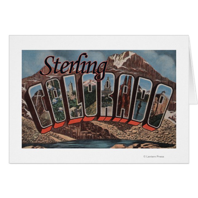 Sterling, Colorado - Scènes de grandes lettres (Devant horizontal)