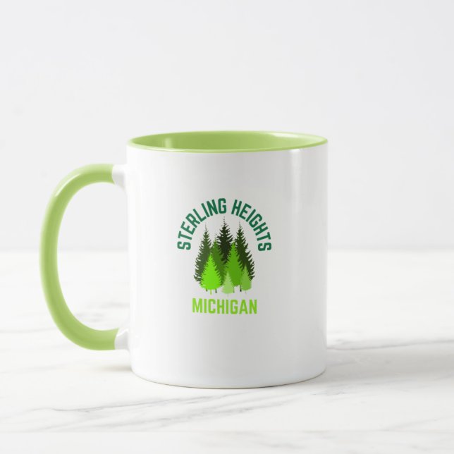 Sterling Heights Michigan Hometown Coffee Mug (Gauche)