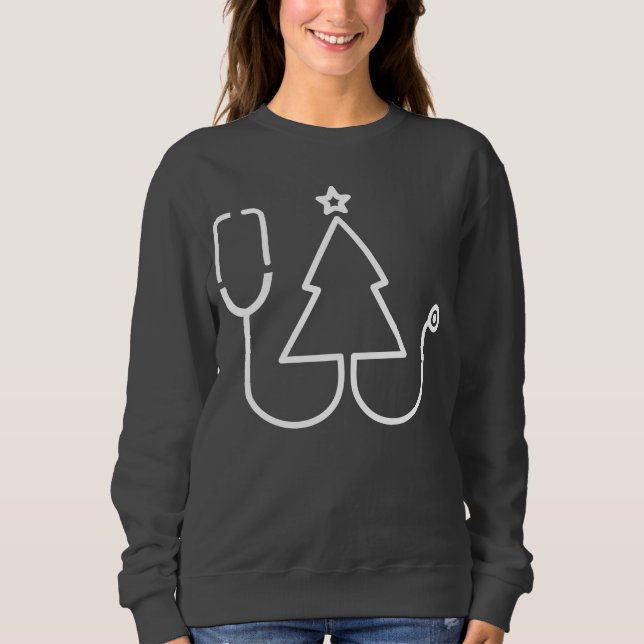 Stethoscope de soins de santé Sweatshirt d'arbre d (Devant)