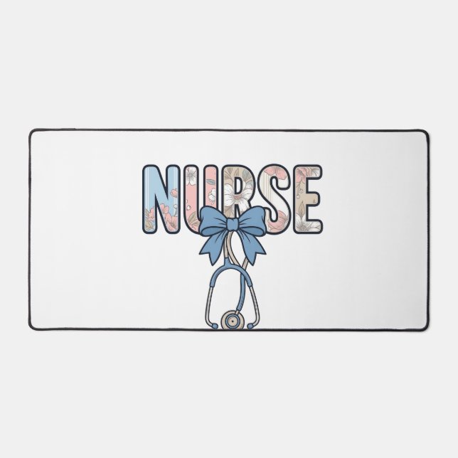 Stéthoscope Nurse Bow Floral Vintage (Recto)