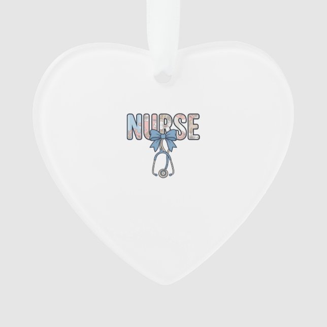 Stéthoscope Nurse Bow Floral Vintage (devant)