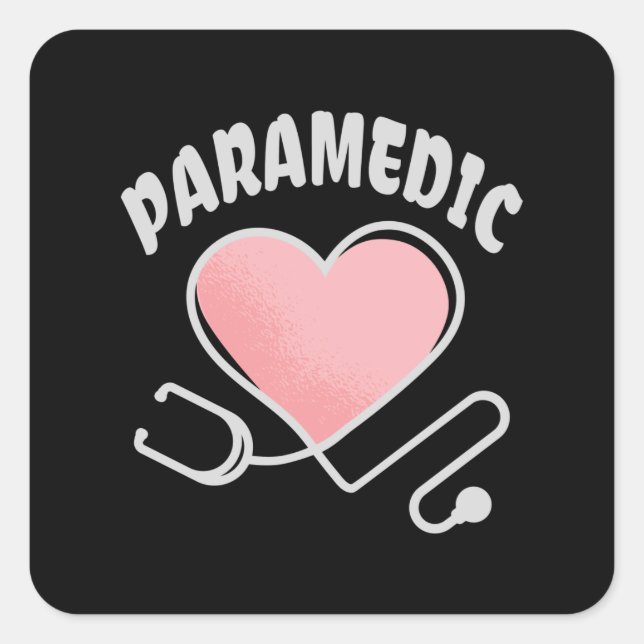 Stethoscope paramétrique avec sticker Carré cardia (Devant)