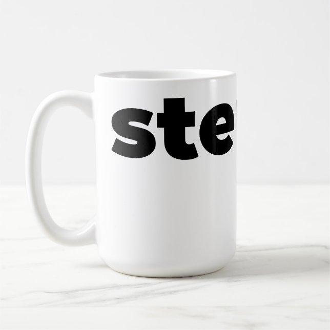 Steups Mug - Black (Gauche)