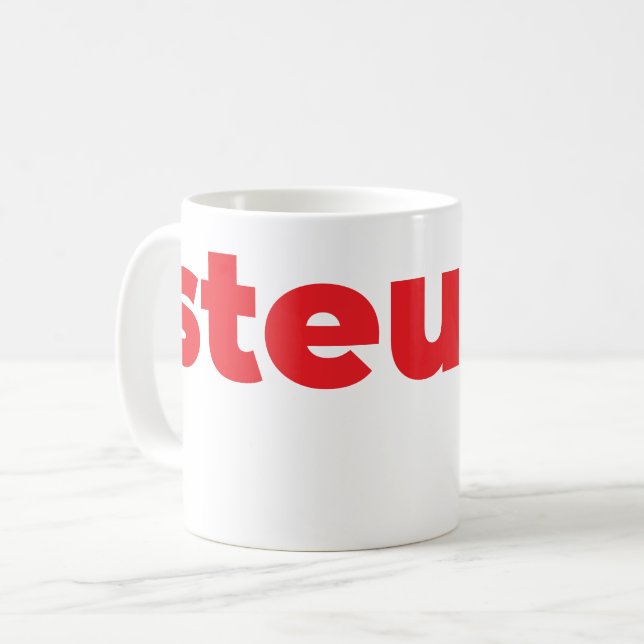 Steups Mug - Red (Devant gauche)