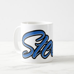 Steve Prénom Blue Tasse Café