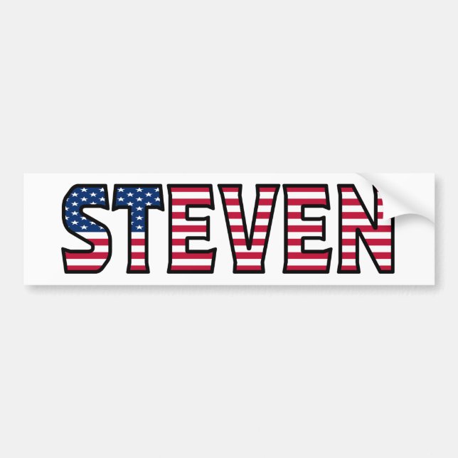 Steven Nom Vorname USA Aufkleber Sticker Auto (Devant)