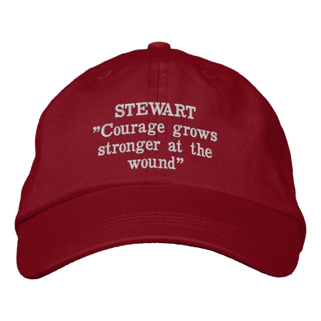 Stewart Clan Motto Casquette brodé (Devant)
