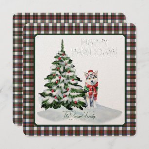 Stewart habiller Tartan moderne Happy Pawlidays Ch