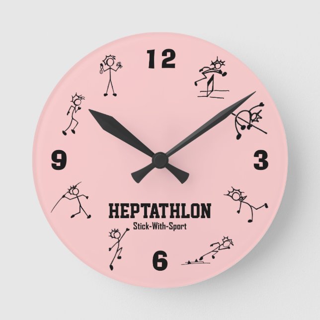 Stick Avec Sport Heptathlon Horloge Piste et Champ (Recto)