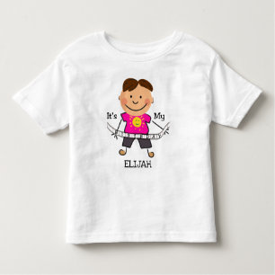 Stick Figure Boy C'est mon T-shirt pour bébé d'ann