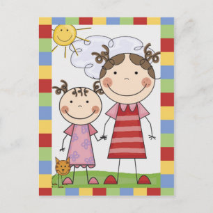 Stick Figure Cartes pour enfants et cadeaux