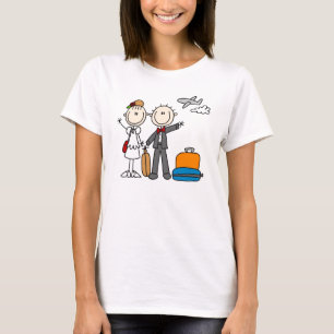 Stick Figure Mariage T-shirts et cadeaux lune de m